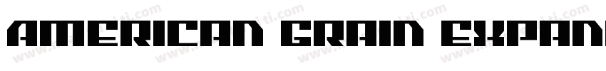 American Grain Expanded Italic字体转换
